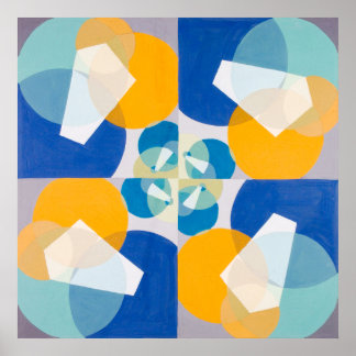 Joseph Schillinger's 'Green Squares 1934'  Poster