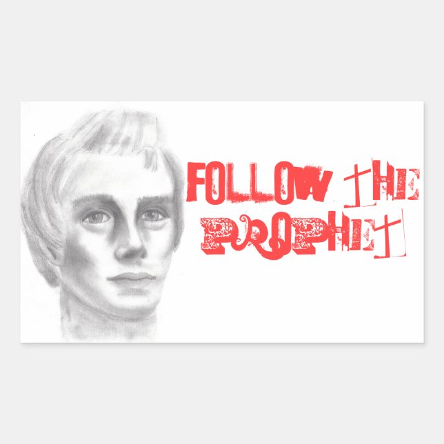 Joseph Smith mormon LDS prophet Rectangular Sticker (Front)