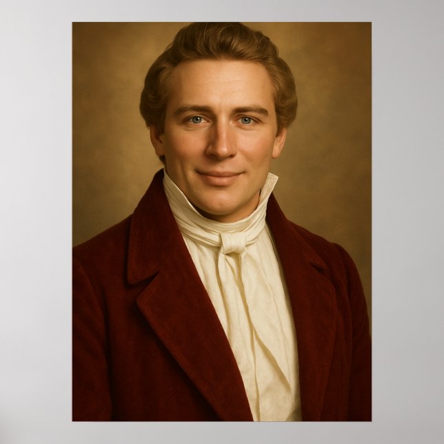 Joseph Smith Photographic Rendition™ #5 LDS Art Poster (Front)