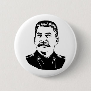 Joseph Stalin Portrait 6 Cm Round Badge