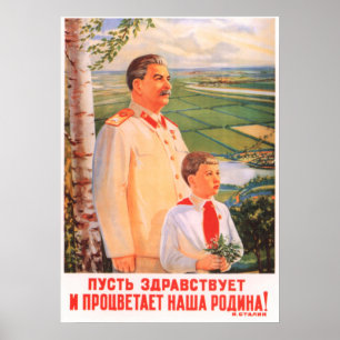 Joseph Stalin Soviet propaganda poster