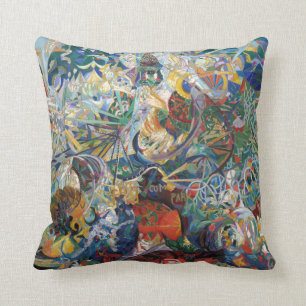 Joseph Stella - Battle of Lights, Coney Island Cushion