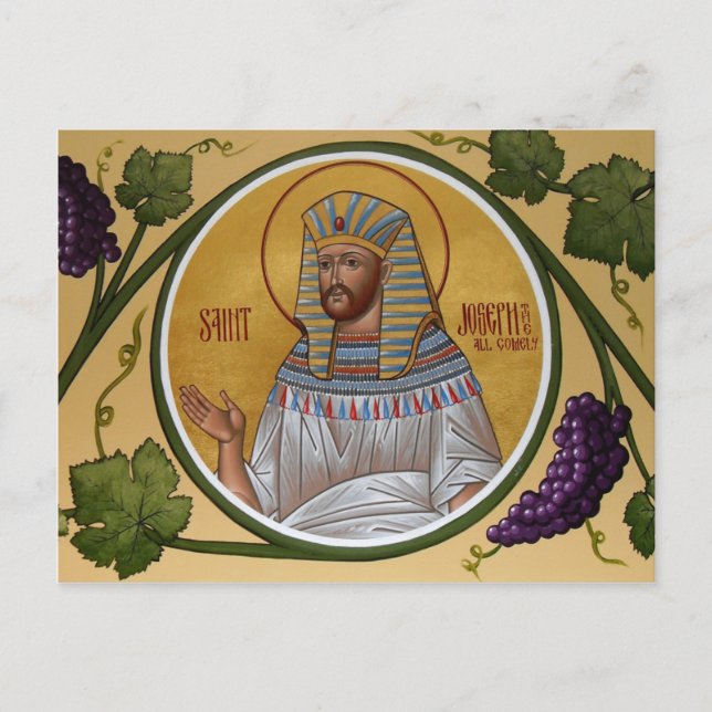 Joseph the All-Comely Prayer Card (Front)