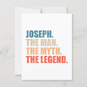 Joseph The Man The Myth The Legend Postcard