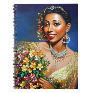 Josephine Baker Floral Art Notebook