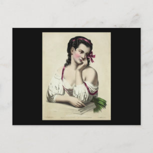 Josephine Ducollet - Reverie, after Fantin Latour Postcard