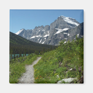Josephine Lake Trail with Mount Guild at Glacier Magnet
