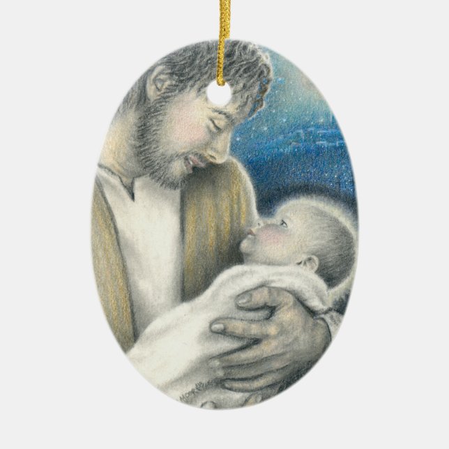 Joseph's Lullaby Christmas Ornament (Front)