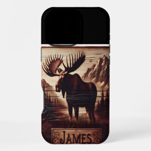 Joseph's Moose Wood Carving iPhone 16 Pro Max Case