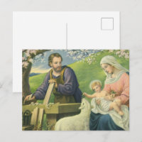 Joseph's Workshop with Mary and Baby Jesus