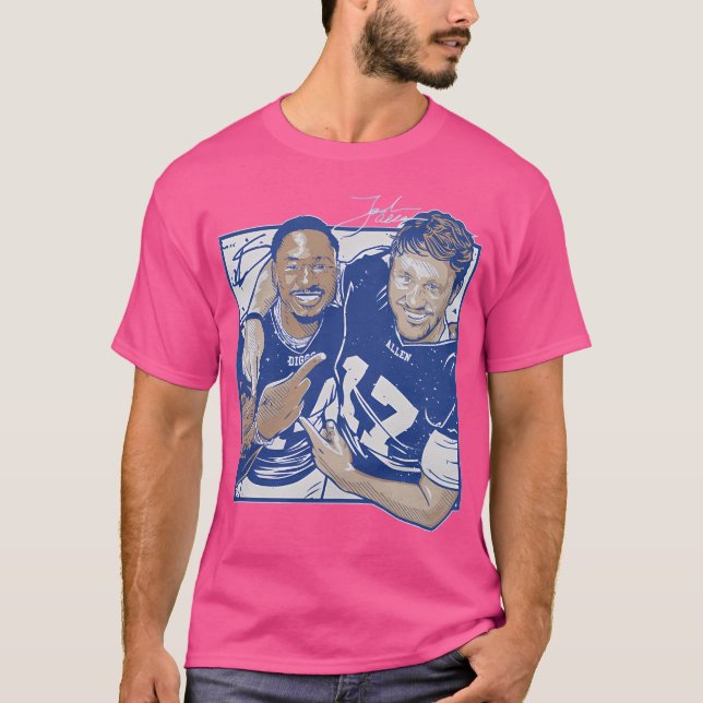 Josh Allen  Stefon Diggs The Duo T-Shirt (Front)