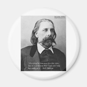 Josh Billings "Marry 4 Love" Quote Gifts & Cards Magnet