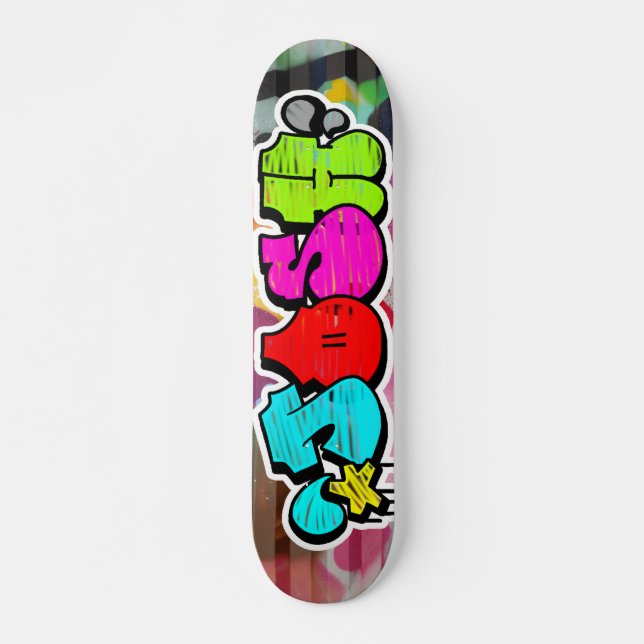 Josh Graffiti Custom Personalised Cool Skateboard (Front)