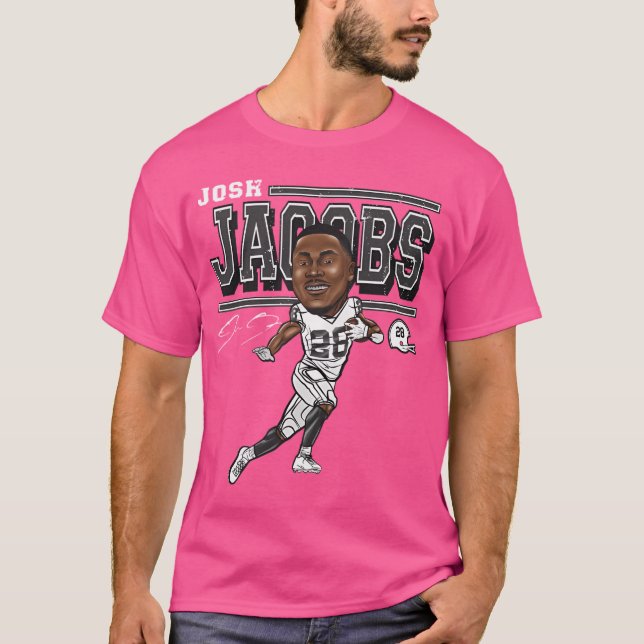 Josh Jacobs Cartoon T-Shirt (Front)