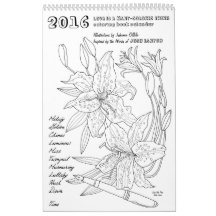 Josh Lanyon colouring book 2016 calendar