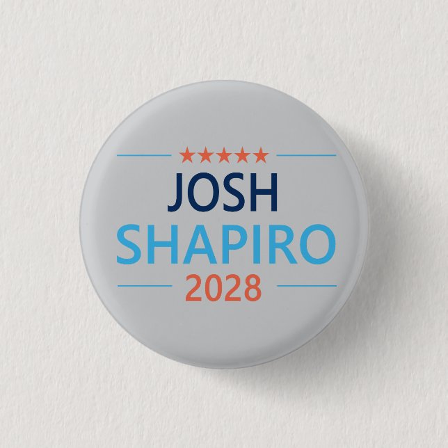 Josh Shapiro 2028 3 Cm Round Badge (Front)