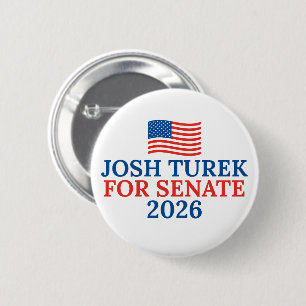 Josh Turek for Senate 2026 Iowa Election 6 Cm Round Badge