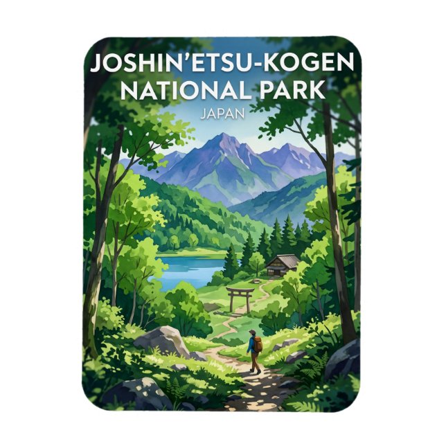 Joshin'etsukogen National Park Japan Magnet (Vertical)