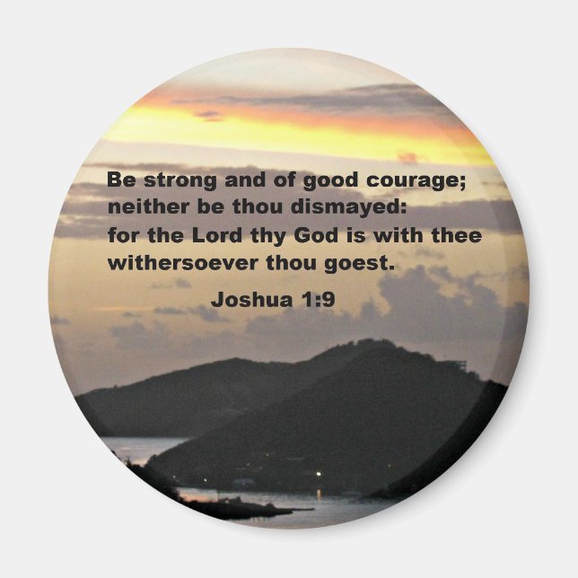 Joshua 1:9 magnet (Front)