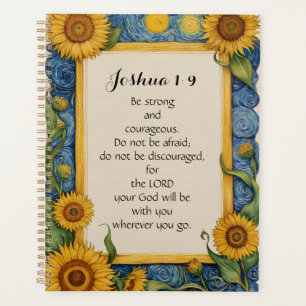 Joshua 1:9 NIV Bible Verse Art Planner