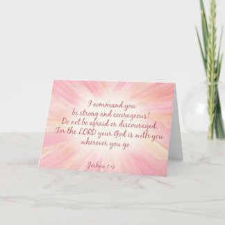 Joshua 1:9 Watercolor Starburst Card