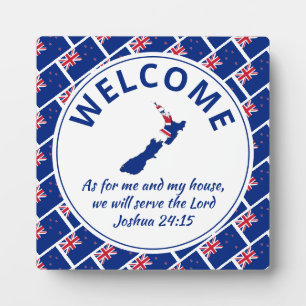 Joshua 24:15 As For Me And My House NEW ZEALAND Plaque