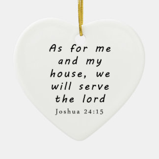 Joshua 24:15 ceramic tree decoration