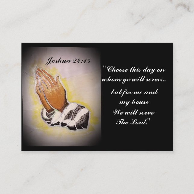Joshua 24:15 "Choose This Day" Business Card (Front)