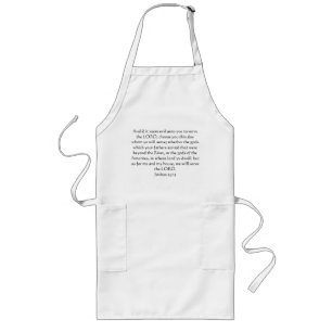 Joshua 24:15 long apron