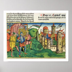 Joshua 6 4-21 The Fall of Jericho, from the 'Nurem Poster