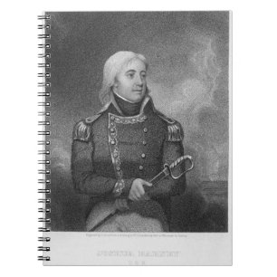 Joshua Barney (1759-1818), engraved by J. Gross af Spiral Notebook