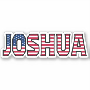 Joshua Name Vorname USA Sticker Stickerset