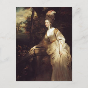 Joshua Reynolds- Portrait of Georgiana Postcard