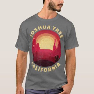 Joshua Tree California Desert Illustration Vintage T-Shirt