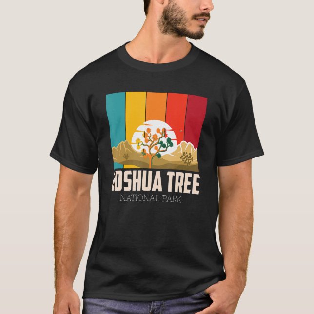 Joshua Tree California Desert National Park Campin T-Shirt (Front)