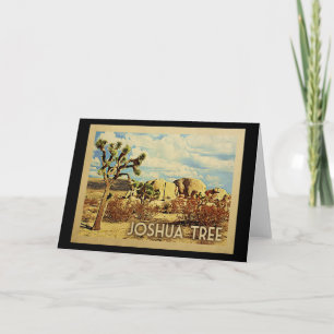 Joshua Tree California Vintage Travel Card