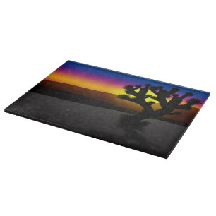 Joshua Tree Desert Silhouette Cutting Board
