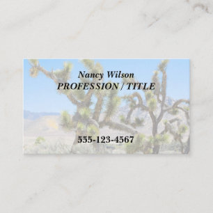 Joshua Tree in California Business Card