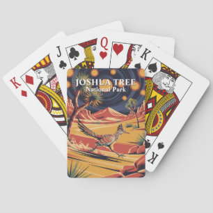 Joshua Tree National Park Bird Modern Poster Style Playing Cards