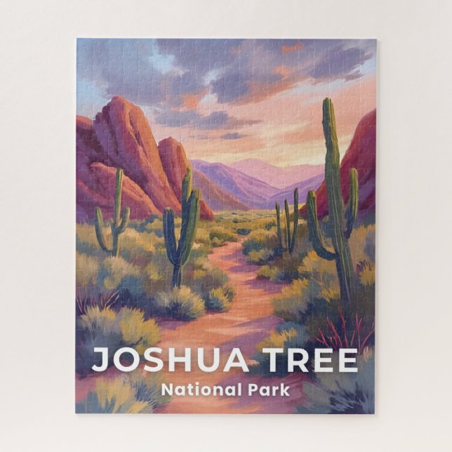 Joshua Tree National Park California Art Painted Jigsaw Puzzle (Vertical)