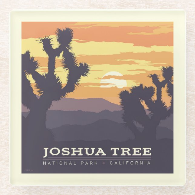 Joshua Tree National Park | California Glass Coaster (Front)
