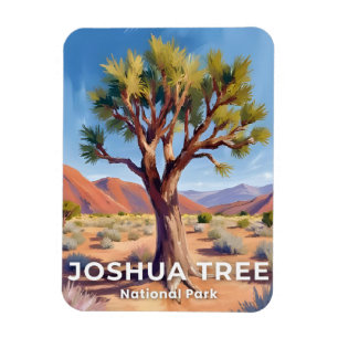 Joshua Tree National Park California Travel Art Magnet