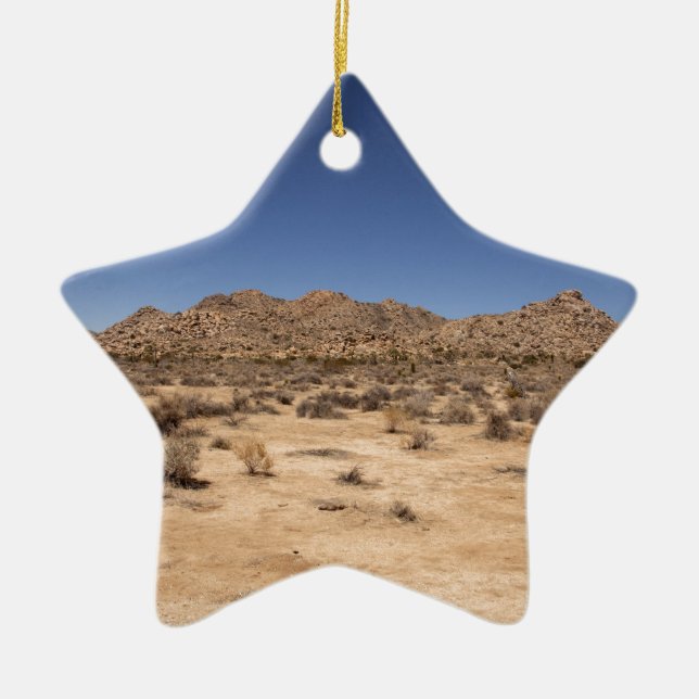 Joshua Tree National Park Ceramic Tree Decoration (Front)