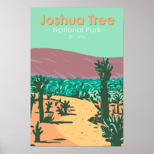 Joshua Tree National Park Cholla Cactus Garden Poster