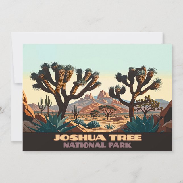 Joshua Tree National Park Desert  Invitation (Front)