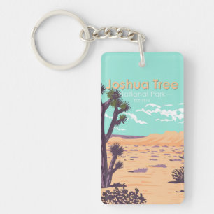 Joshua Tree National Park Double Sided Vintage Key Ring