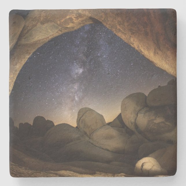 Joshua Tree National Park Night Sky Stone Coaster (Front)