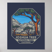 Joshua Tree National Park Retro Emblem