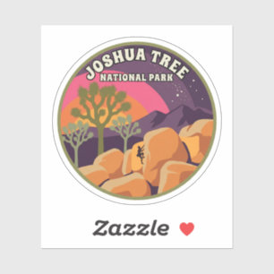 Joshua Tree National Park Retro Travel Art