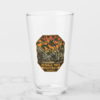 Joshua Tree National Park Sunset Retro Emblem